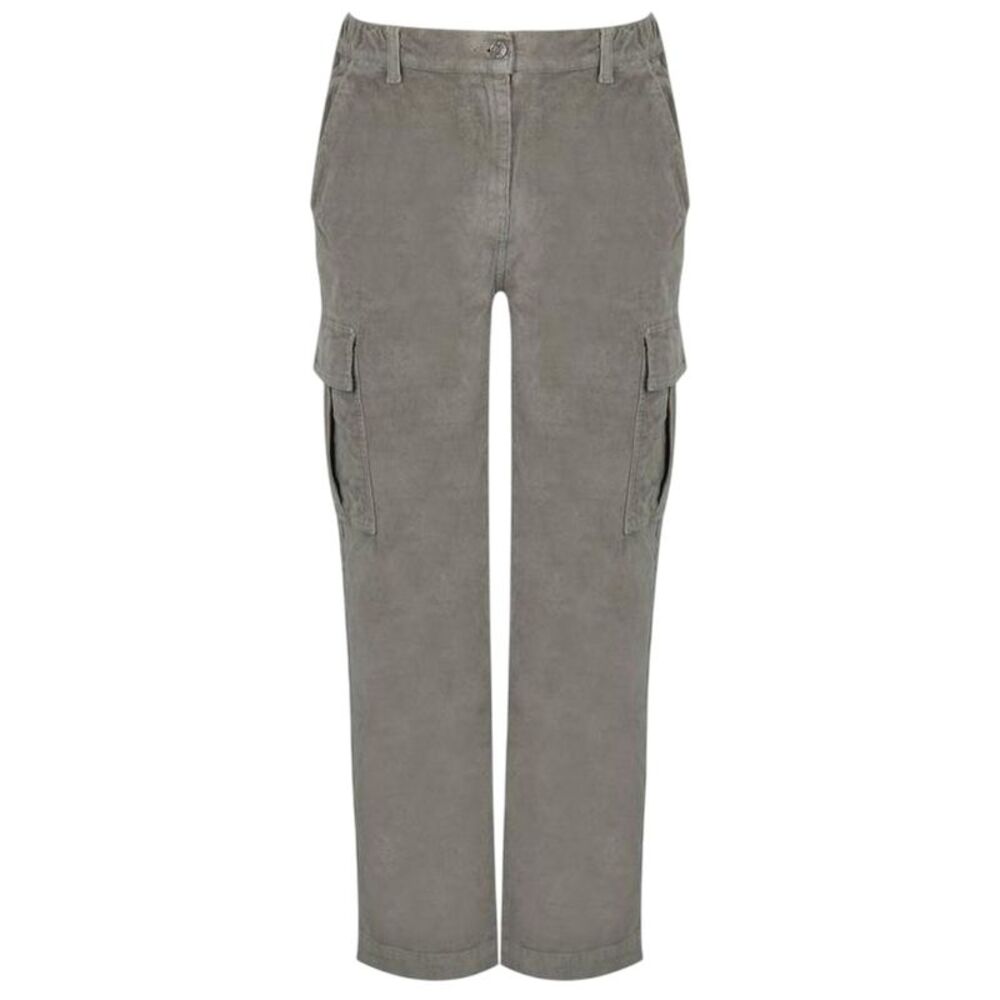 Jack Wills Mens Corduroy Combat Trousers / Silver Sage